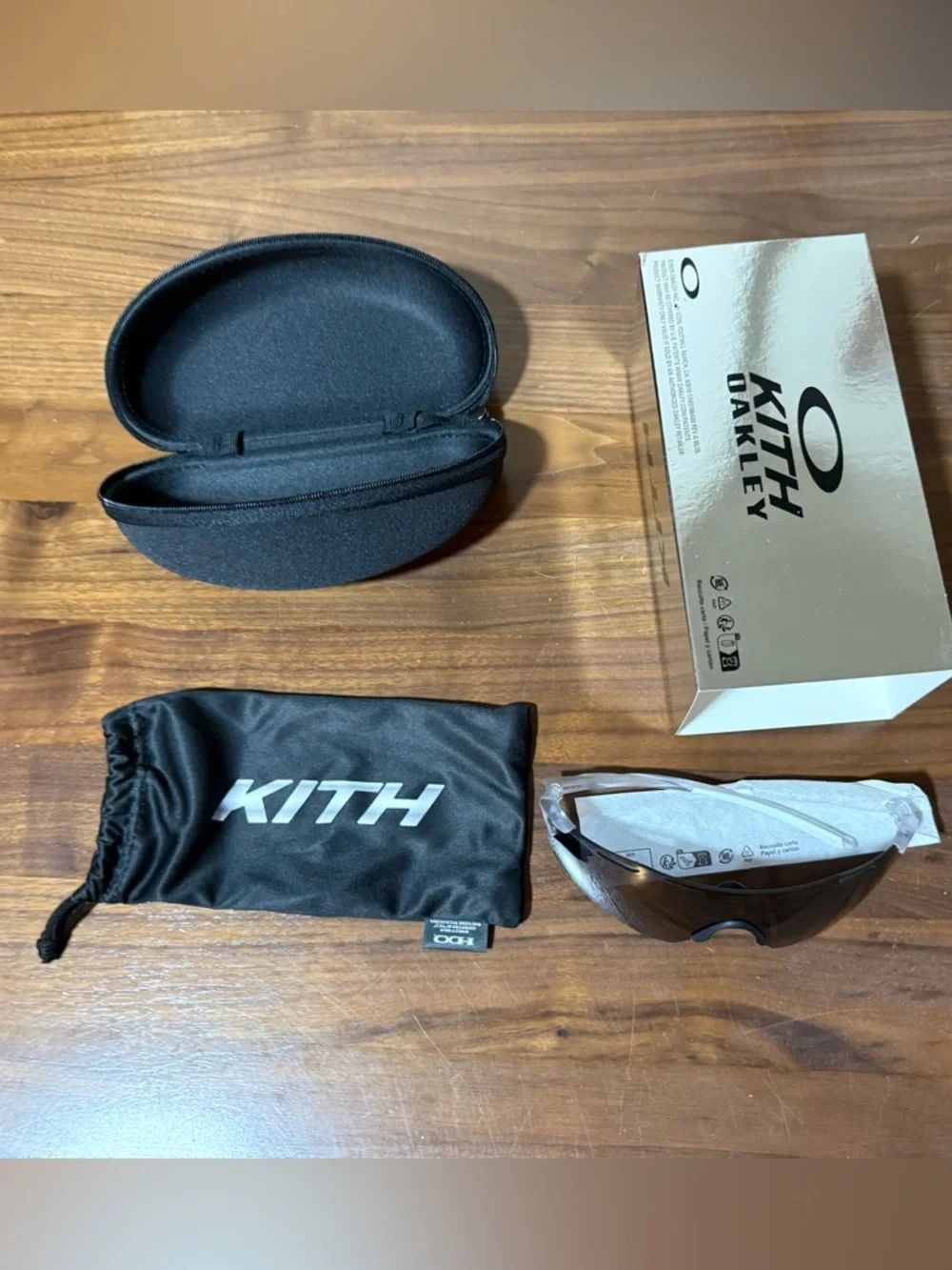 Kith for Oakley Cyber Dyno White O Matter™ Frame Iridium Lens Logo Sunglasses